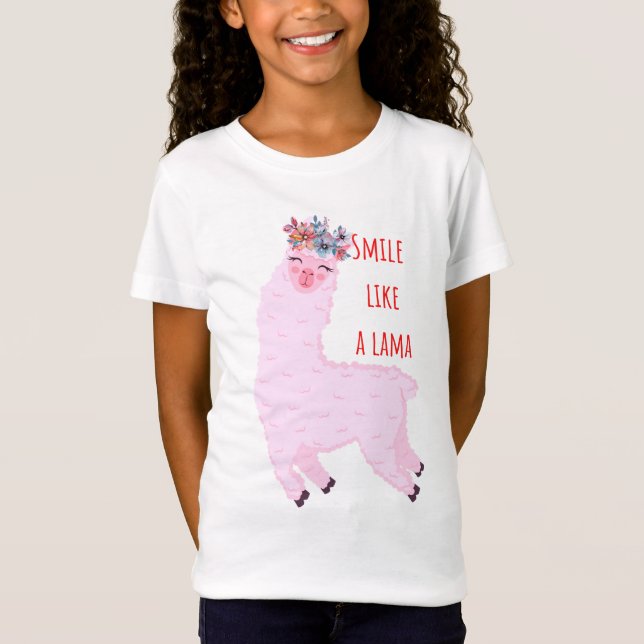 Smil som lama t shirt (Framsida)