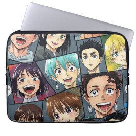 Smilande Ansikte, Manga av Natasha Us Laptop Fodral