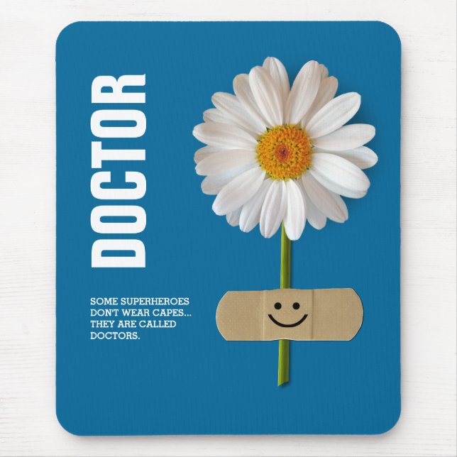 Smilande Daisy Gift Mus mattor för Doktor Musmatta (Framsidan)