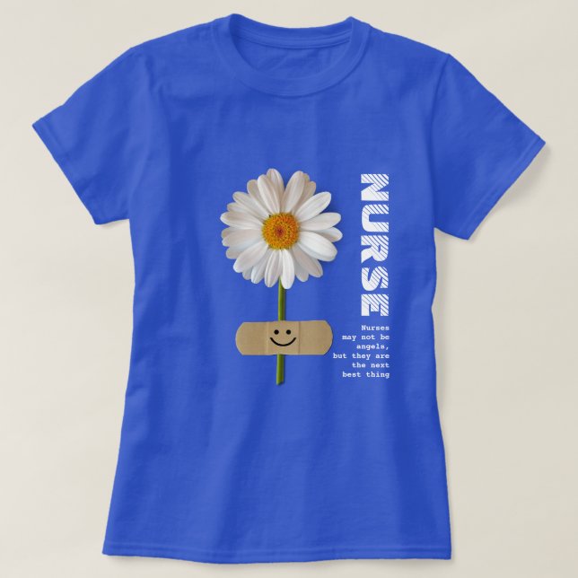 Smilande Daisy Nurse Gift T-Shirt (Design framsida)