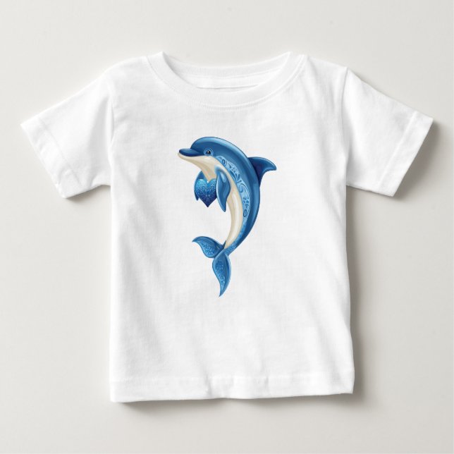 Smilande delfiner Kids' T-Shirt (Framsida)