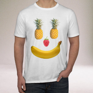 Smilande Fruit Ansikte T Shirt