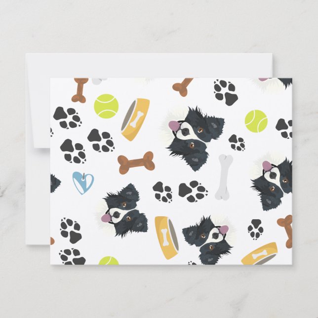 Smilande Hund Collie (Framsida)