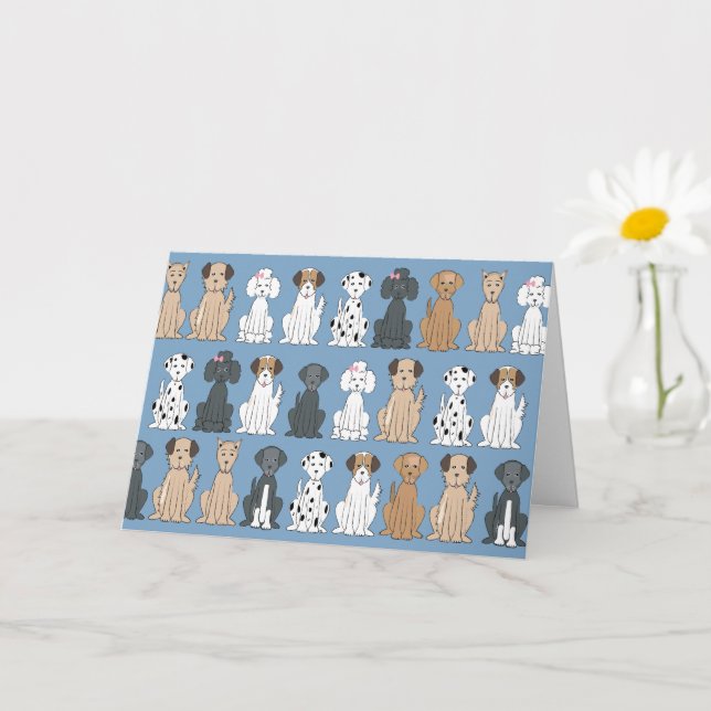 Smilande Hundar Kort (Liten växt)