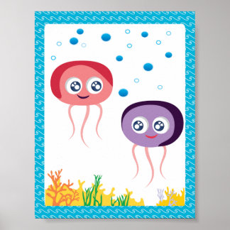 Smilande jellyfish poster