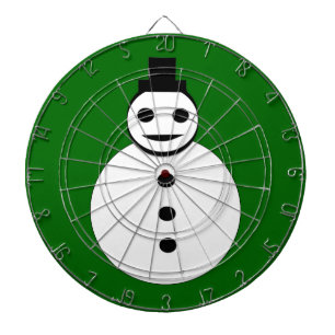 Smilande julafton Snögubbe Dart Board Darttavla
