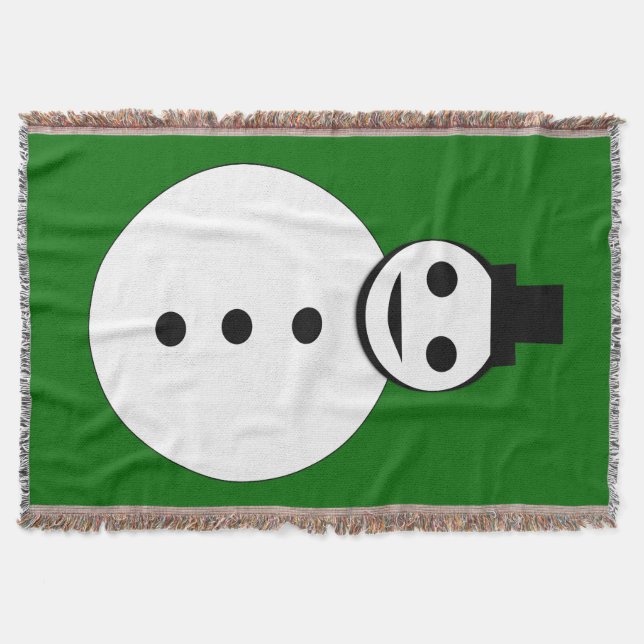 Smilande julafton Snögubbe Throw Blanket Filt (Framsidan)