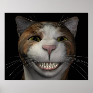 Smilande katt poster