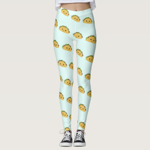 Smilande kawaii taco leggings