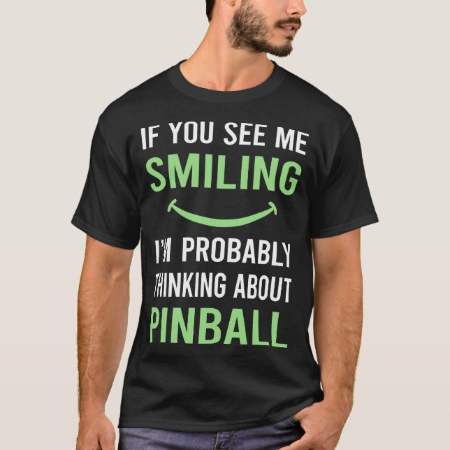 Smilande Pinball T Shirt (Framsida)