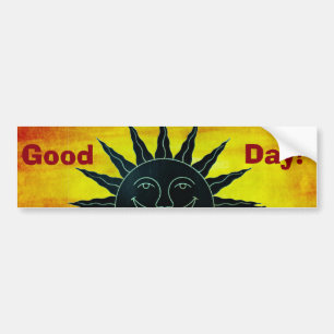 Smilande Sol Bumper Sticker Bildekal