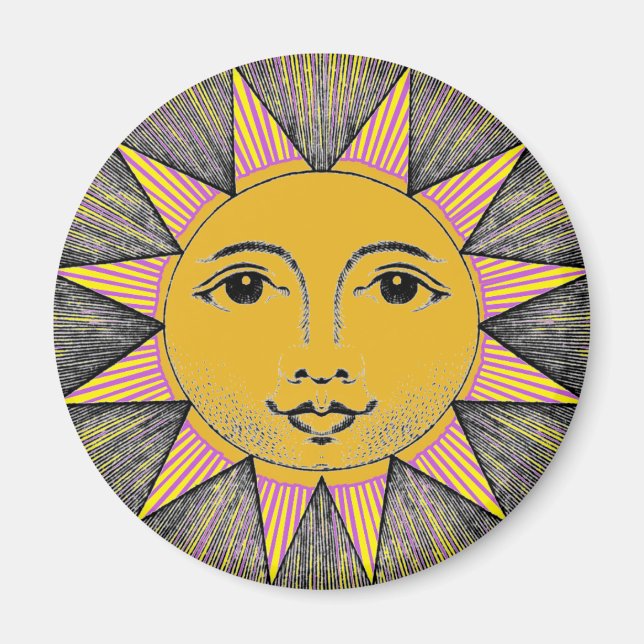 Smilande Sol Magnet (Framsidan)