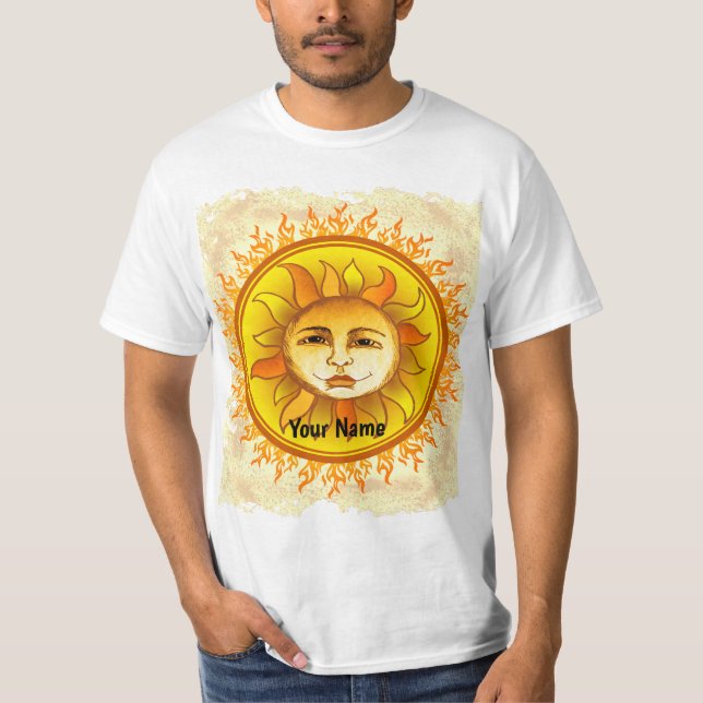 Smilande Sol T Shirt (Framsida)
