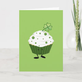 Smilande St. Patrick's day cuppie Kort