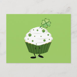 Smilande St. Patrick's day cuppie Vykort