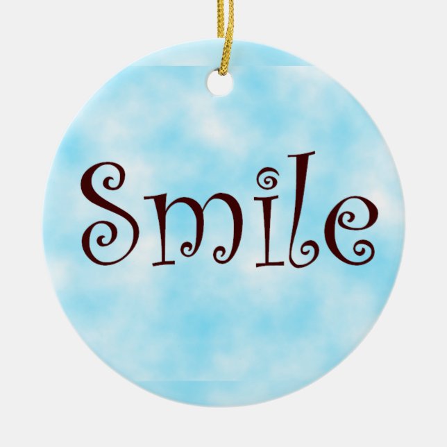 Smilcirkelornament Julgransprydnad Keramik (Framsidan)