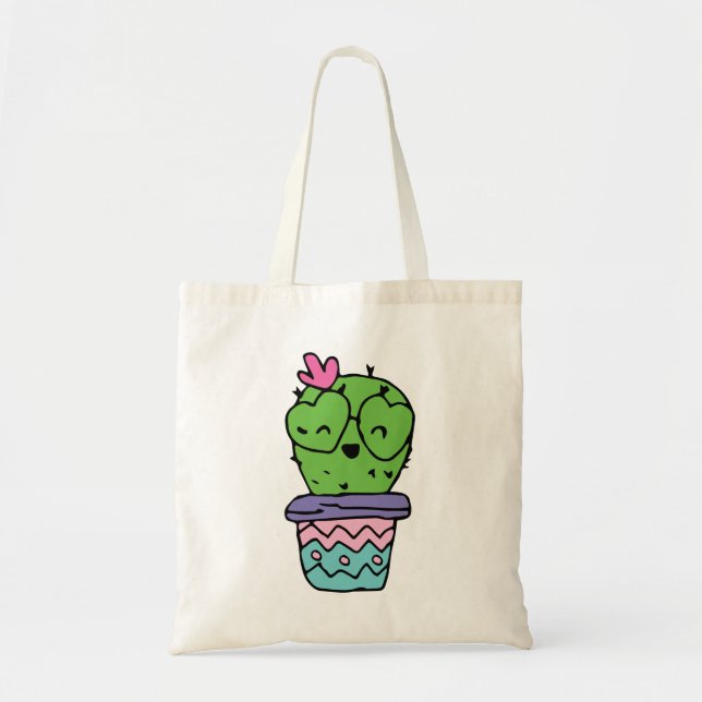 Smilda Cactus Art Valentiness Art Valentiness Draw Tygkasse (Framsidan)