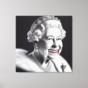 Smilde Crowned Elizabeth Wall Art Canvastryck
