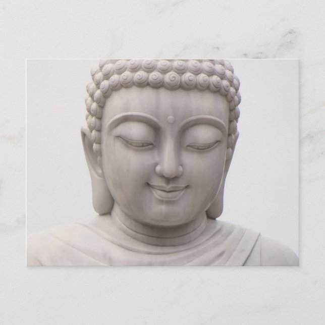 Smildrande av Serene Buddha Inspirational Kärlek P Vykort (Framsida)