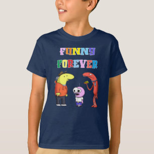 Smildrande Friends Funny Tecknad T Shirt