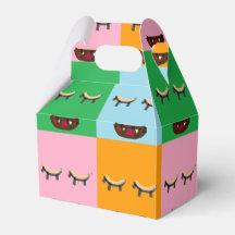 Smildrande monsterblock ansikte