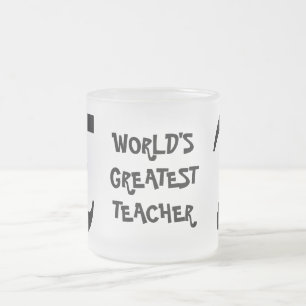 Smildrande PI Världsmästare Teacher Glass Mugg