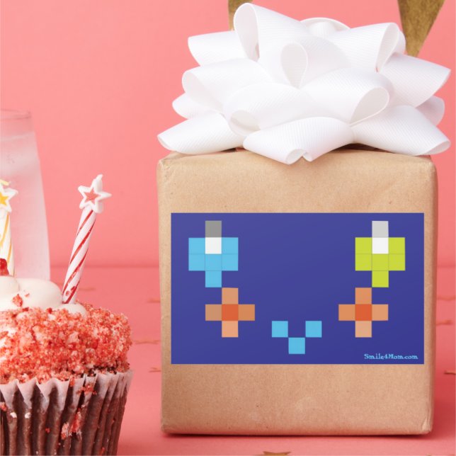 Smile4-Mamma-fästare Rektangulärt Klistermärke (Part)