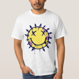 Smile 182 Logo – Ljust Leende Lycklig T Shirt