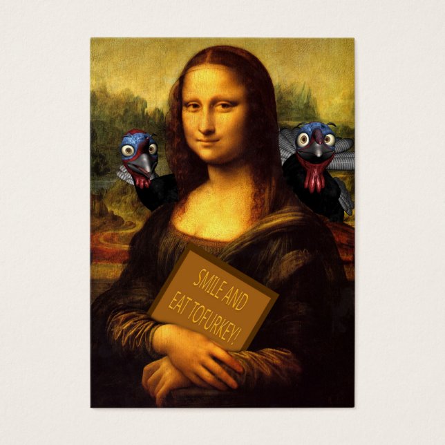 Smile and Eat Tofurkey Visitkort (Framsidan)