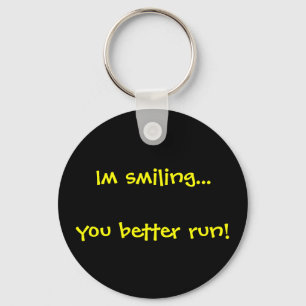 Smile and Run Keychain Nyckelring