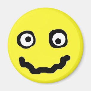 Smile Ansikte Art Modern Funny Magnet