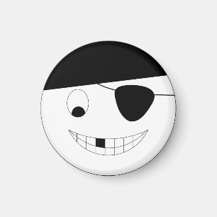 Smile ansikte pirat Jolly Roger Magnet