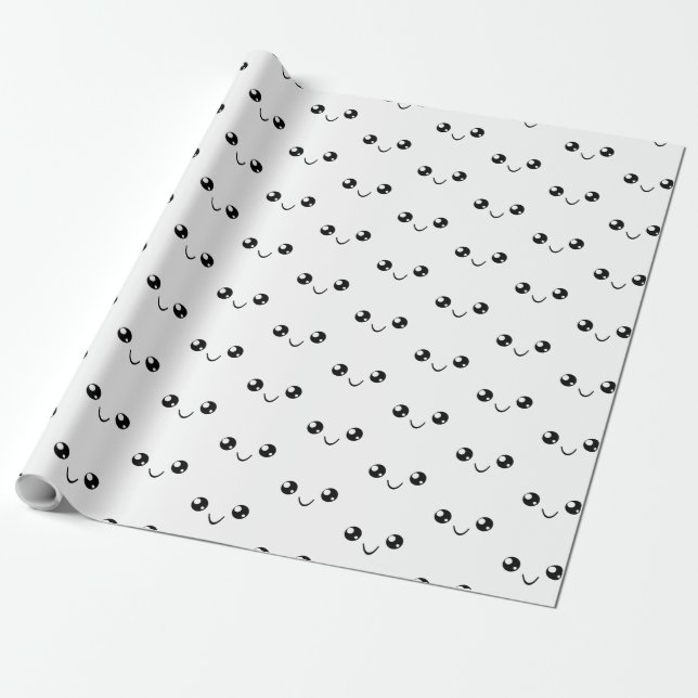 Smile Ansikte Presentpapper (Utrullad)