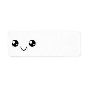 Smile Ansikte Returadress Etikett