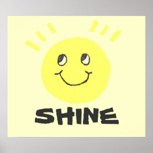 Smile Ansikte Shine Poster