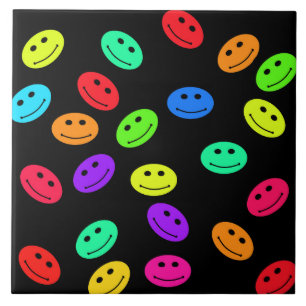 Smile Ansikte Tile Kakelplatta