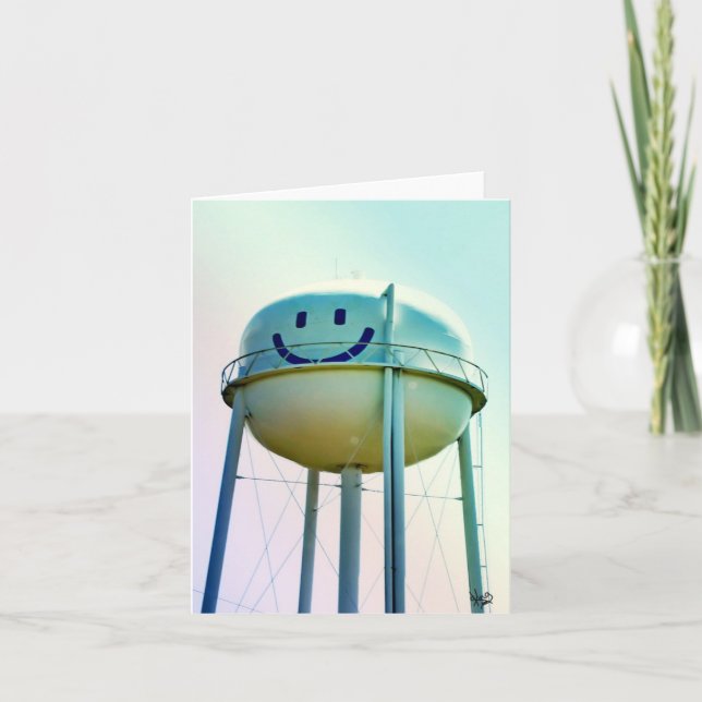 Smile Ansikte Vatten Torn, Elroy, TX Kort (Framsida)