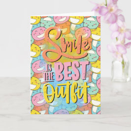Smile är den bästa utrustningen! Motiverande Kort
