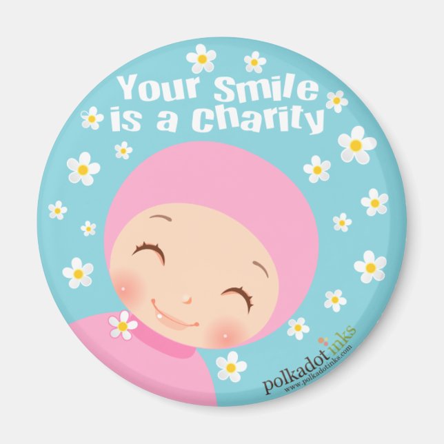 Smile är en välgörenhetsmagnet magnet (Framsidan)