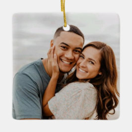 Smile är kärlek, jul bröllop julgransprydnad keramik