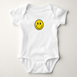Smile Baby Lycklig Kärlek Gult Black white Emoji R T Shirt