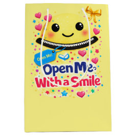 Smile Before You Open, Gift Bag Funny
