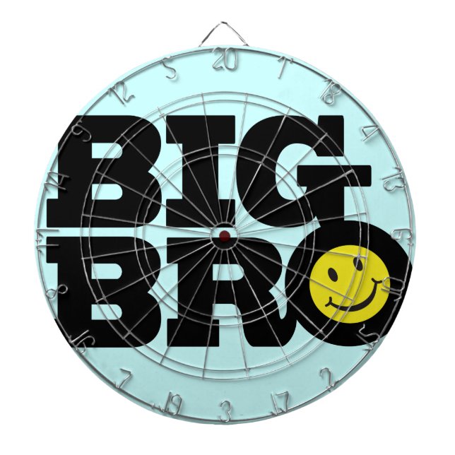 Smile Big Bro, svart, blått gult, avart Piltavla (Framsidan)