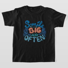 Smile Big Laugh Oofta: Varningsbudskap T Shirt