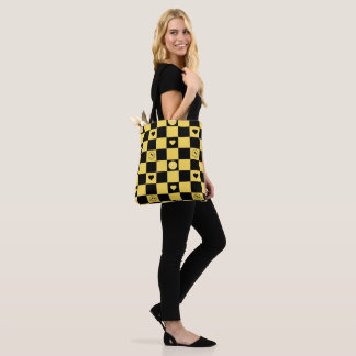 Smile black and yellow tygkasse