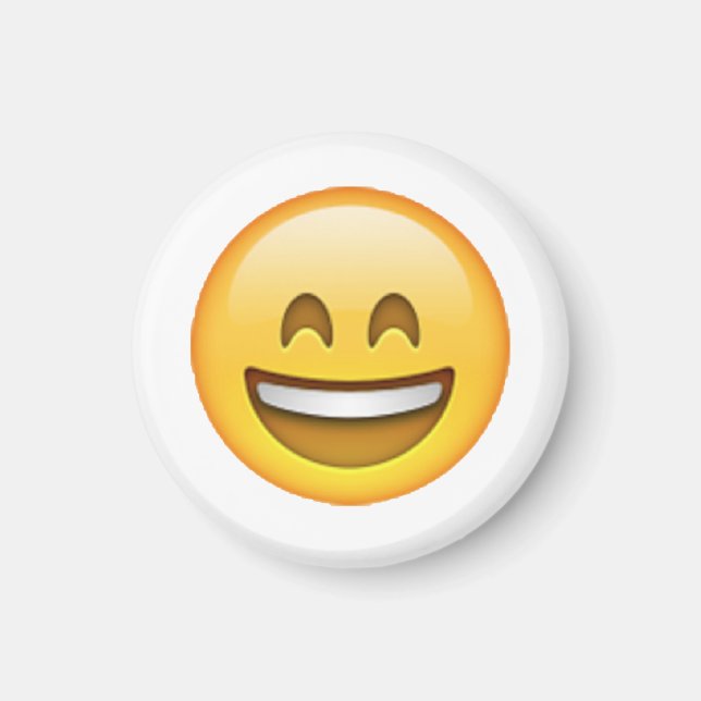 Smile Closed Ögon - Emoji Magnet (Framsidan)
