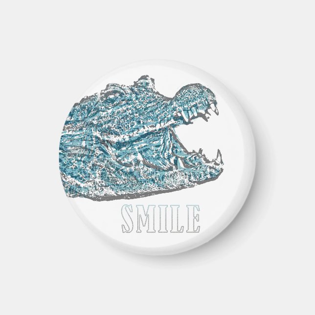 Smile Crokodile Magnet (Framsidan)