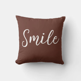 Smile Dekorativ kudde Brown White