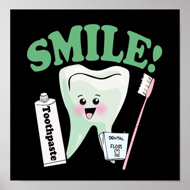 Smile Dentist Office Art Poster (Framsidan)