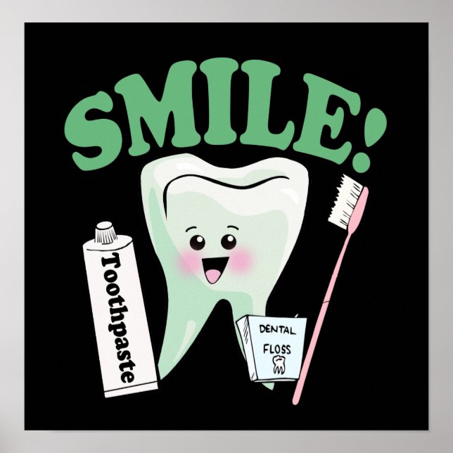 Smile Dentist Office Art Poster (Framsidan)